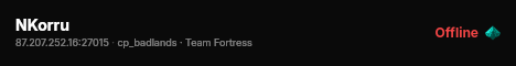 NKorru live status badge