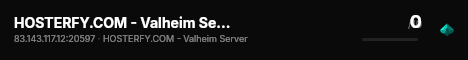 HOSTERFY.COM - Valheim Server live status badge