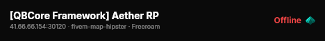 [QBCore Framework] Aether RP live status badge