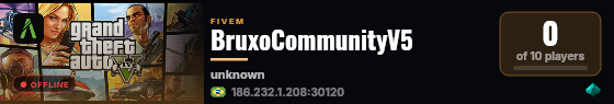 BruxoCommunityV5 live status badge