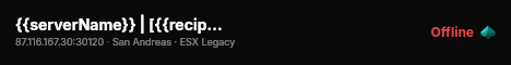 {{serverName}} | [{{recipeName}}] live status badge