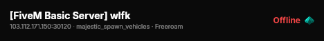 [FiveM Basic Server] wlfk live status badge