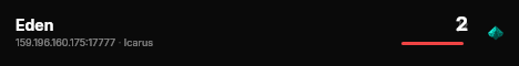 Eden live status badge