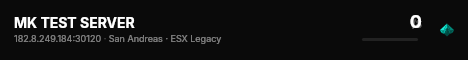 MK TEST SERVER live status badge