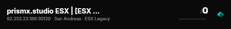 prismx.studio ESX | [ESX Legacy] live status badge