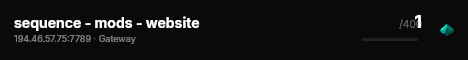 sequence - mods - website live status badge