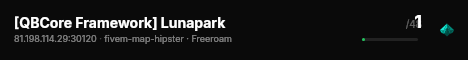 [QBCore Framework] Lunapark live status badge