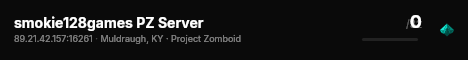 smokie128games PZ Server live status badge