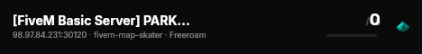 [FiveM Basic Server] PARK TOWN RP live status badge