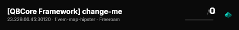 change-me built with QBCore Framework by JericoFx & Kakarot & Hamy! live status badge