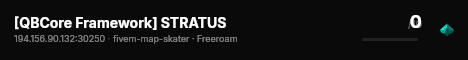 [QBCore Framework] STRATUS live status badge