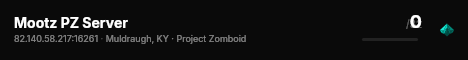 Mootz PZ Server live status badge