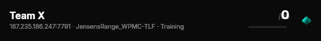 Team X live status badge