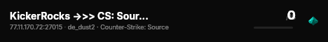KickerRocks ->>> CS: Source Server live status badge