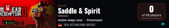 Saddle & Spirit live status badge