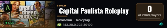  Capital Paulista Roleplay live status badge