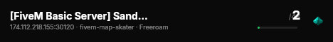 [FiveM Basic Server] SandyServer live status badge