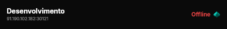 Desenvolvimento live status badge