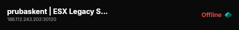 prubaskent | ESX Legacy Server live status badge