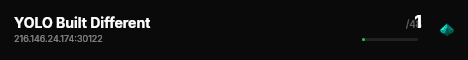 YOLO Built Different live status badge