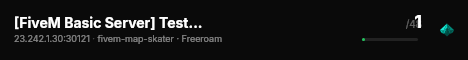 [FiveM Basic Server] Test Server live status badge