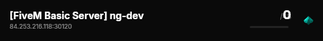 [FiveM Basic Server] ng-dev live status badge