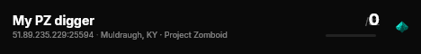 My PZ digger live status badge