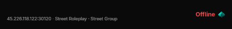   live status badge