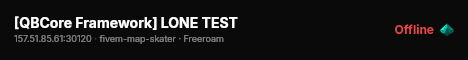 [QBCore Framework] LONE TEST live status badge
