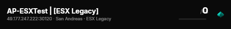 AP-ESXTest | [ESX Legacy] live status badge
