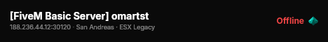 [FiveM Basic Server] omartst live status badge