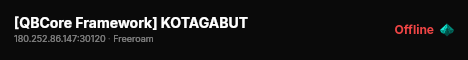 [QBCore Framework] KOTAGABUT live status badge