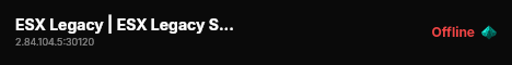 ESX Legacy | ESX Legacy Server live status badge