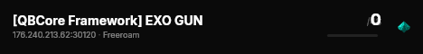 [QBCore Framework] EXO GUN live status badge