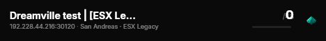 Dreamville test | [ESX Legacy] live status badge