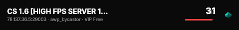 CS 1.6 [HIGH FPS SERVER 1000 FPS] live status badge