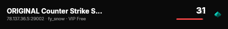 ORIGINAL Counter Strike Server live status badge