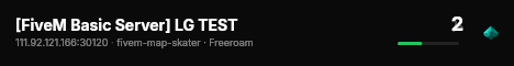 [FiveM Basic Server] LG TEST live status badge
