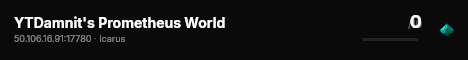 YTDamnit's Prometheus World live status badge