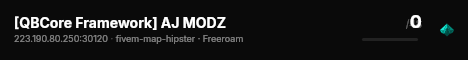 [QBCore Framework] AJ MODZ live status badge