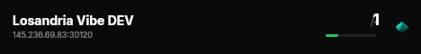 Losandria Vibe DEV live status badge