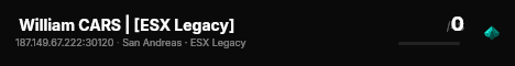  William CARS | [ESX Legacy] live status badge