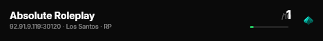Absolute Roleplay live status badge