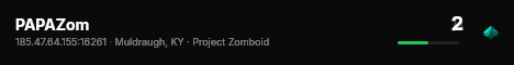 PAPAZom live status badge