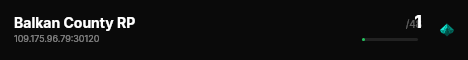 Balkan County RP live status badge