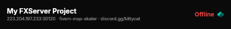 My FXServer Project live status badge