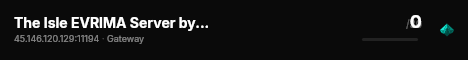 The Isle EVRIMA Server by Pingplayers live status badge
