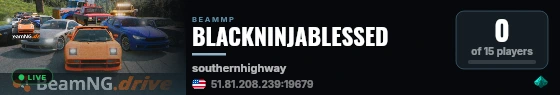 BLACKNINJABLESSED live status badge