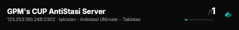 GPM's CUP AntiStasi Server live status badge
