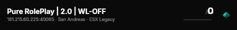 Pure RolePlay | 2.0 | WL-OFF live status badge